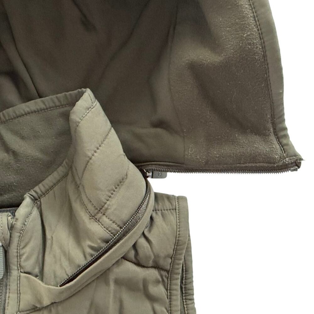 Lululemon Extra Mile Vest Size 6 Dark Olive Green Layer Ski Outdoors Run Gym - Picture 7 of 8